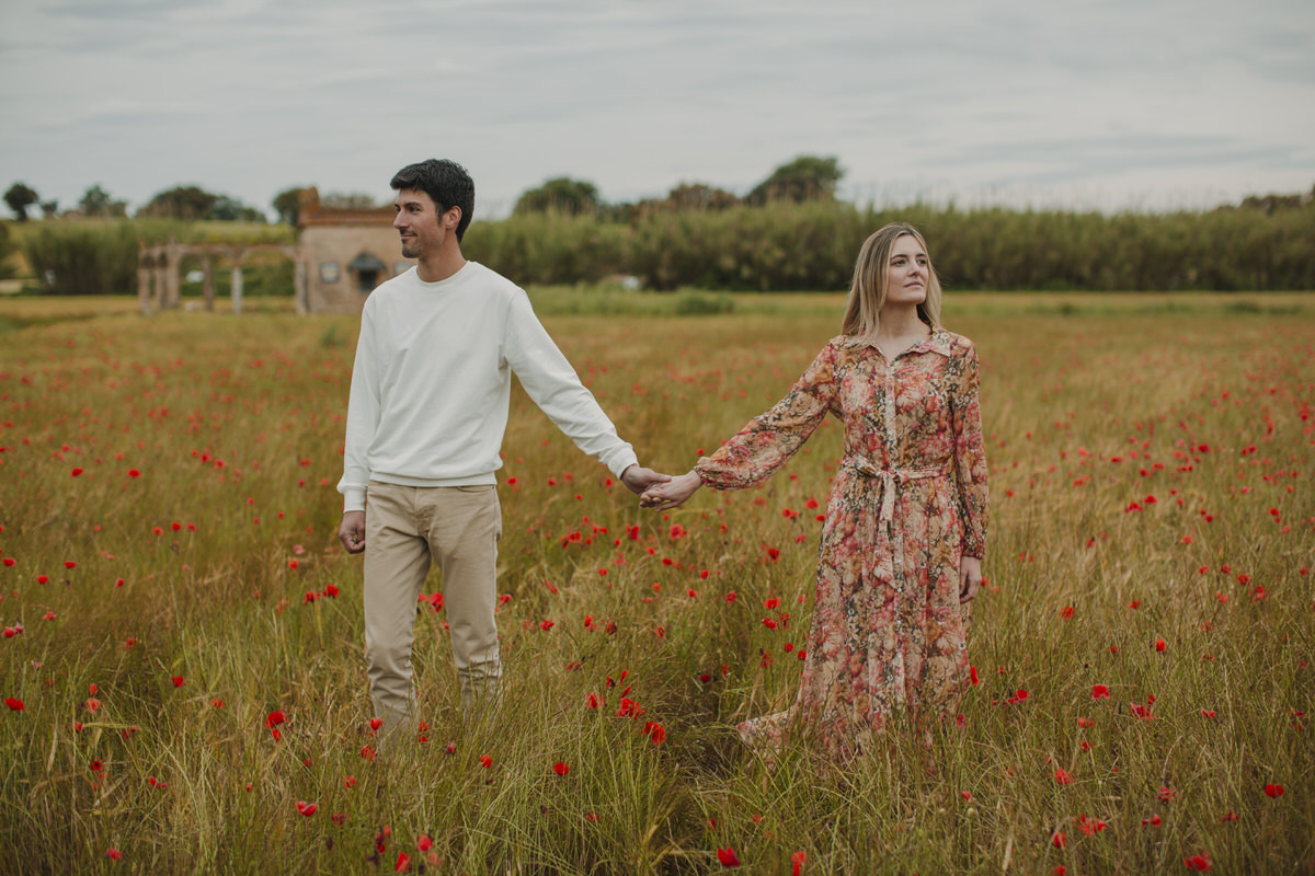 Preboda campo de amapolas